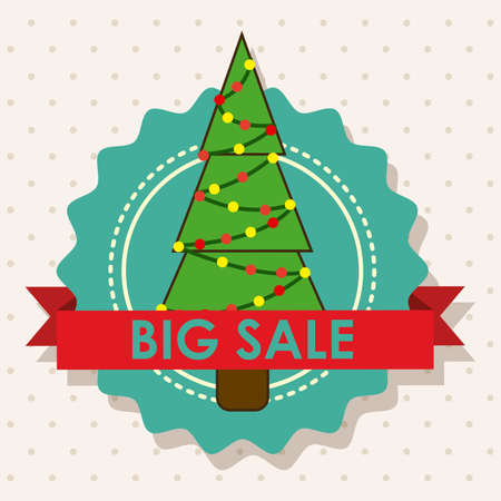 christmas design over dotted background vector illustrationのイラスト素材
