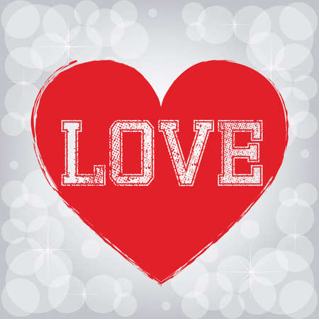love hearts over pattern background vector illustration   のイラスト素材