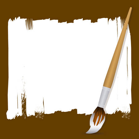 paint design over brown background vector illustration のイラスト素材