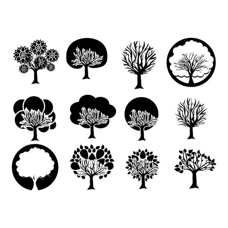 tree design over white background vector illustrationのイラスト素材