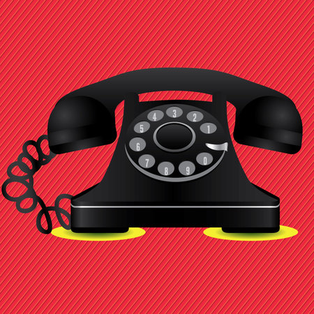 phone design over red background  vector illustrationのイラスト素材