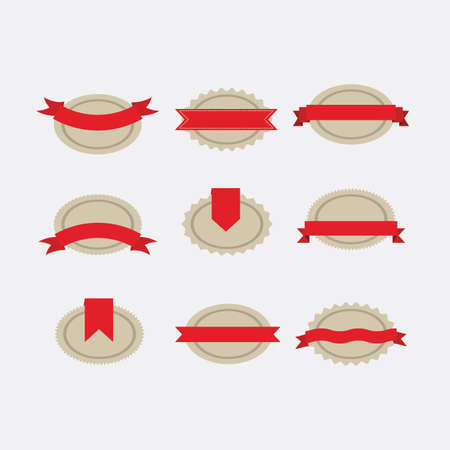 labels icons over white background vector illustration  のイラスト素材