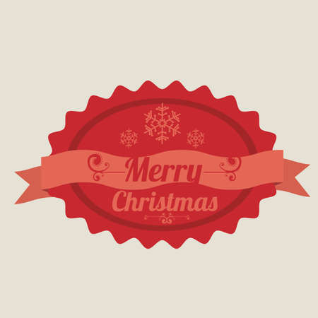 christmas design over beige background vector illustrationのイラスト素材