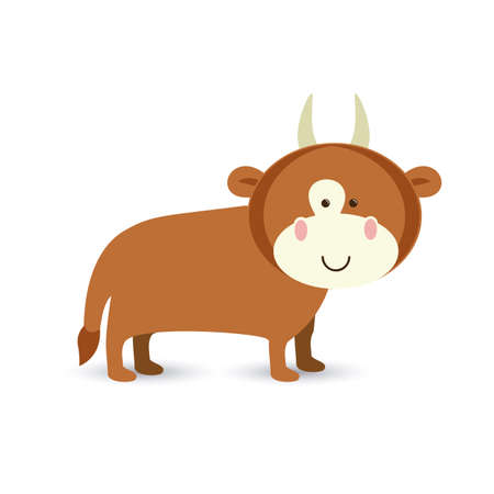 ox design over white background vector illustrationのイラスト素材