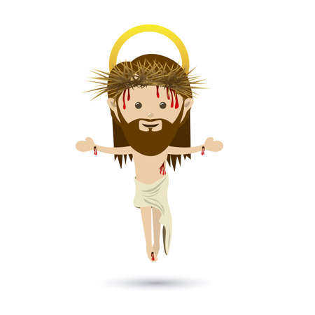 jesuschrist design over white background vector illustrationのイラスト素材