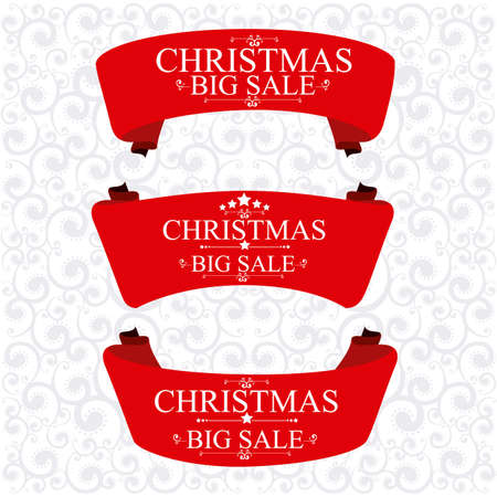 Christmas sale  over white background vector illustrationのイラスト素材