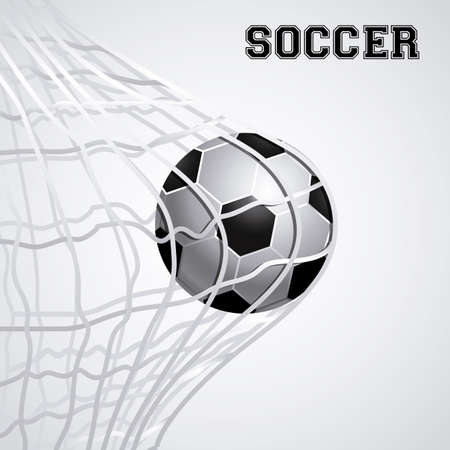 soccer design over gray  background vector illustration のイラスト素材