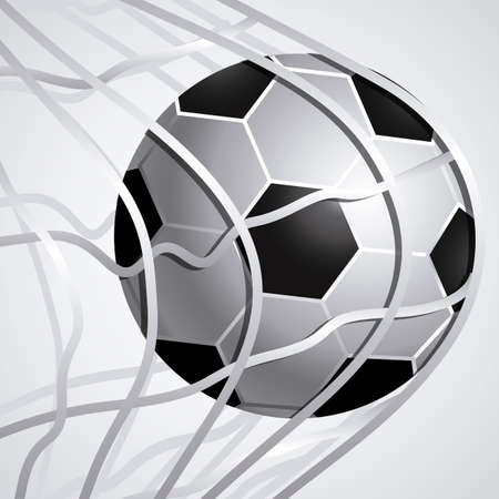 soccer design over gray  background vector illustration のイラスト素材