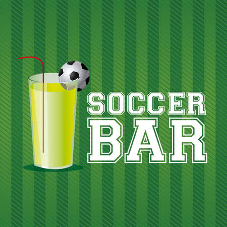 soccer bar design over  background vector illustration のイラスト素材