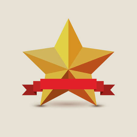 star label over beige background vector illustrationのイラスト素材