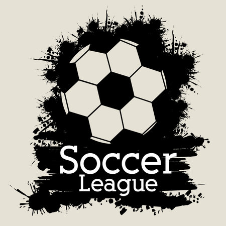 soccer design over gray background vector illustration  のイラスト素材