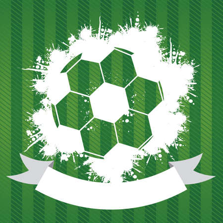 soccer design over green  background vector illustration のイラスト素材