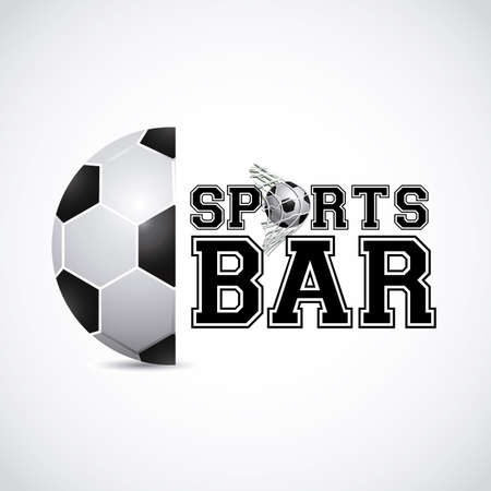 sports bar  design over gray background vector illustration  のイラスト素材
