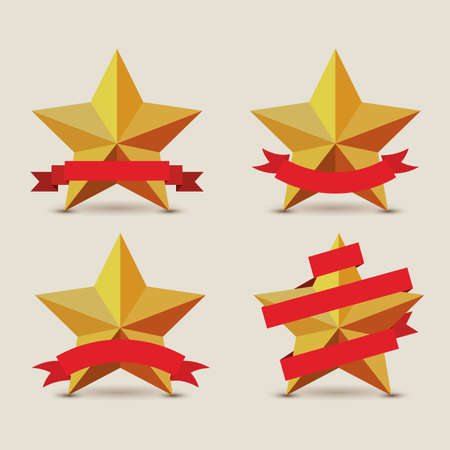 star label over beige background vector illustration のイラスト素材