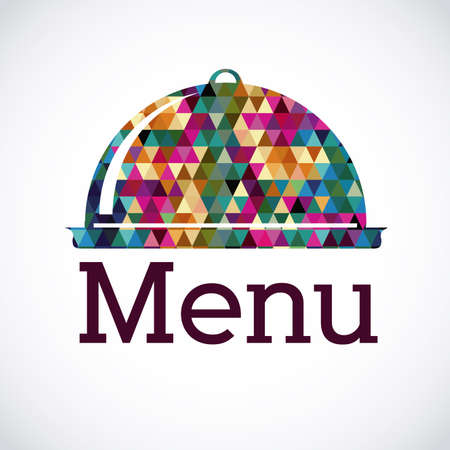 menu design over white background vector illustration のイラスト素材