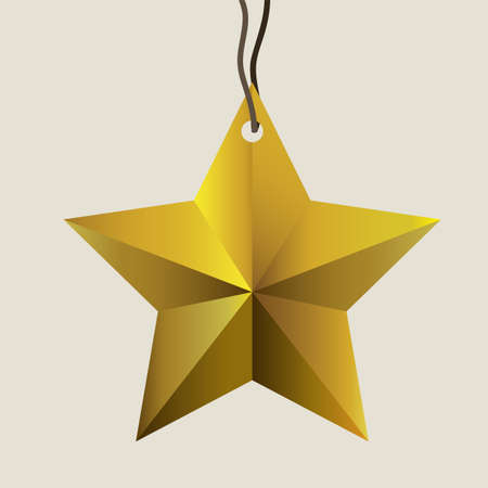 star label over beige background vector illustrationのイラスト素材