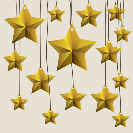 star label over beige background vector illustration のイラスト素材