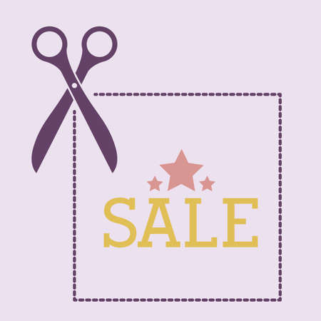 shopping design over beige background vector illustrationのイラスト素材