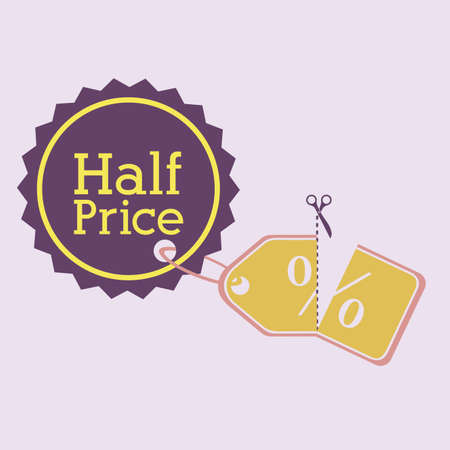 shopping design over beige background vector illustrationのイラスト素材