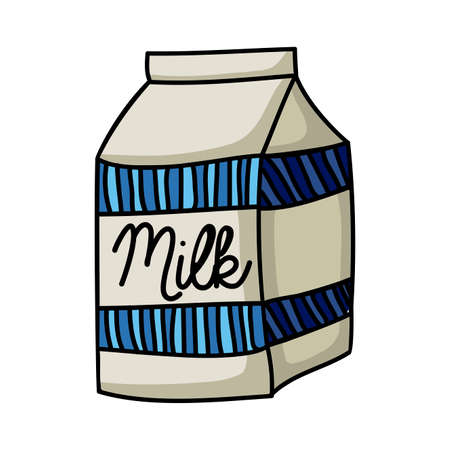 milk drawing over white background vector illustrationのイラスト素材