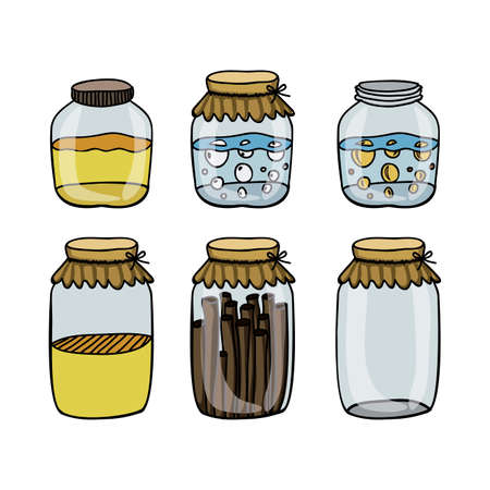 preserves drawing over white background vector illustrationのイラスト素材
