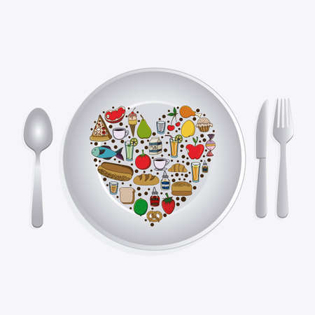 nutrition design over white background vector illustration のイラスト素材