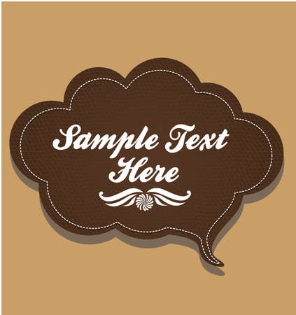 bubble icon over brown background vector illustration のイラスト素材