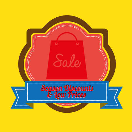 big sale design over yellow color background vector illustrationのイラスト素材