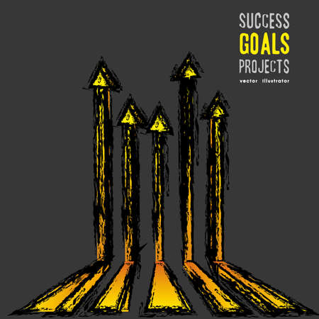 arrows up  over gray background vector illustration  のイラスト素材