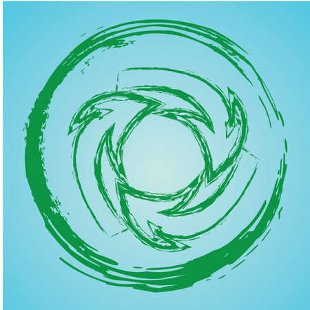 arrows design over blue background vector illustrationのイラスト素材