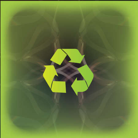 recycle label over  abstract background vector illustration のイラスト素材