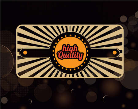 high quality label over black background vector illustration  のイラスト素材