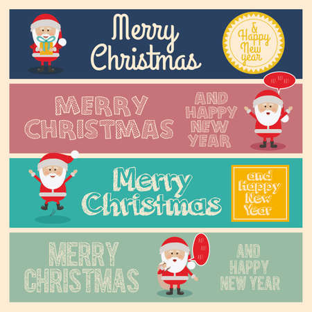 merry christmas  design over colorful  background vector illustrationのイラスト素材