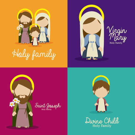 manger design over colorful background vector illustrationのイラスト素材