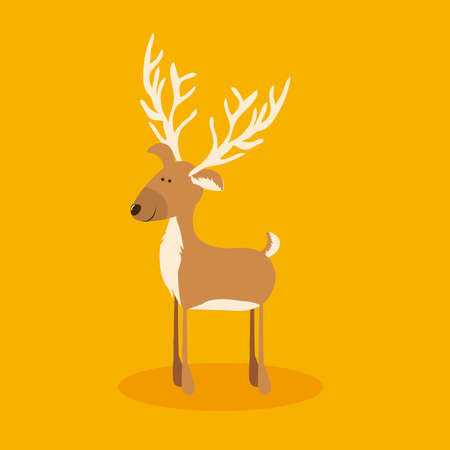 reeinder design over yellow background vector illustrationのイラスト素材