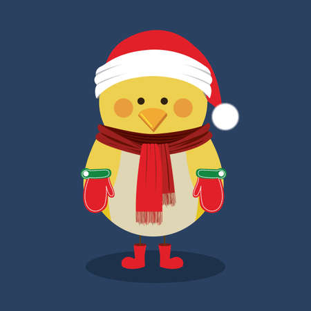 chicken design over blue  background vector illustrationのイラスト素材