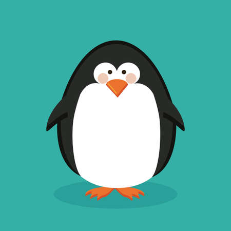 penguin design over blue background vector illustrationのイラスト素材