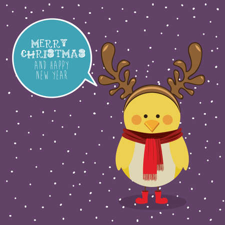 merry christmas  design over  purple background vector illustrationのイラスト素材