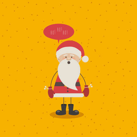 christmas design over  yellow background vector illustrationのイラスト素材