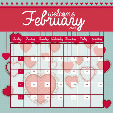 calendar design over blue background vector illustrationのイラスト素材