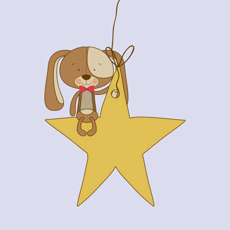 puppy design over gray  background vector illustration のイラスト素材