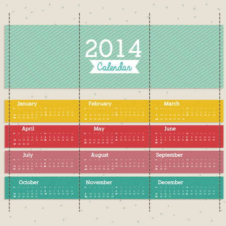 calendar design over pattern  background vector illustrationのイラスト素材