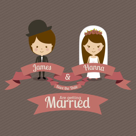 married design over  gray background vector illustrationのイラスト素材