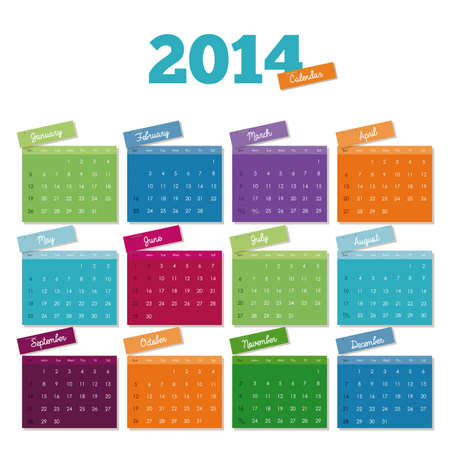 calendar design over white background vector illustrationのイラスト素材