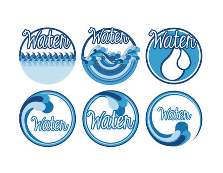 water design over white  background vector illustrationのイラスト素材