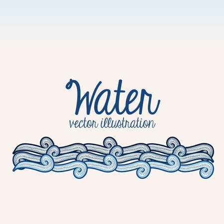 water design over white background vector illustrationのイラスト素材