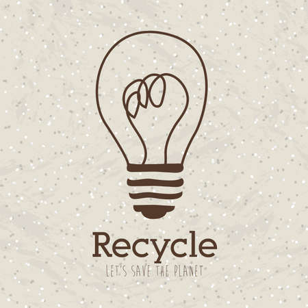 recycle design over pattern background vector illustrationのイラスト素材