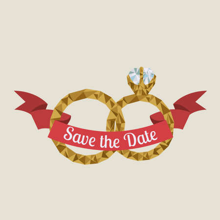 married design over beige  background vector illustration のイラスト素材
