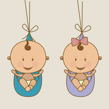 baby arrival design over beige background vector illustration  のイラスト素材