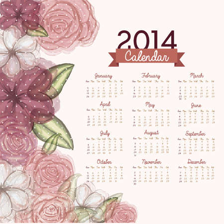 calendar design over white background vector illustrationのイラスト素材